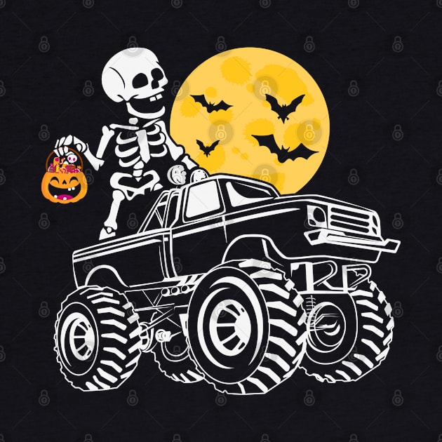 Halloween Boo Ghost Monster Truck by MZeeDesigns